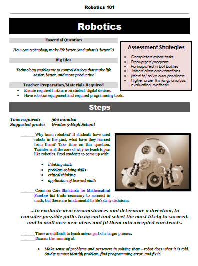 research paper on robotics project